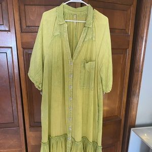 Free People Maya Dress Neon Green